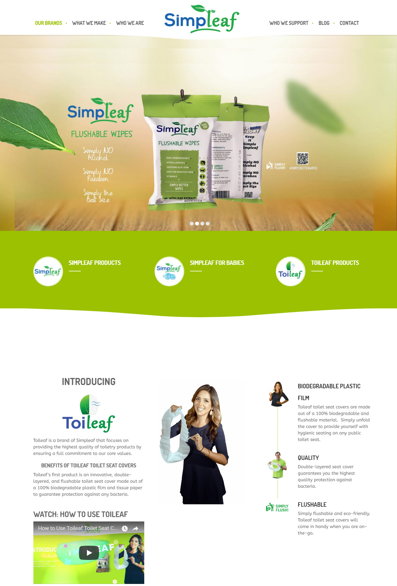 Simpleaf Brands - SME.Consulting website design client